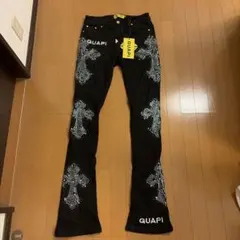 GUAPI スタックドデニム クロス ラインストーン RHINE STONE - メルカリ
