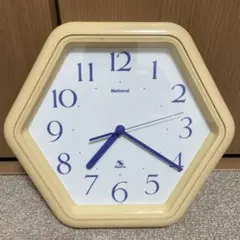 National Quartz 水晶掛時計 ナショナルクォーツ TF54 難あり