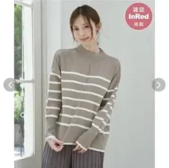 イッカ（ikka）/ コットンミックスバックスリットニット