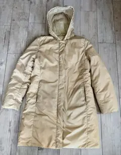 MaxMara ベージュ フード付き ダウンジャケット