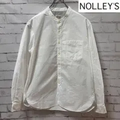 NOLLEY’S Gloster バンドカラーシャツ Lサイズ ホワイトのサムネイル