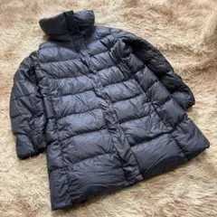 ユニクロ (XL) ダウンコート スタンドカラー ネイビー 大きいサイズ 防寒