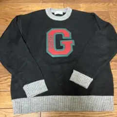 GUESS クルーネックセーター ブラック/グレーのサムネイル