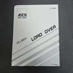LORD OVER PC-8801 レトロゲーム　カセットテープ　ロードオーバー