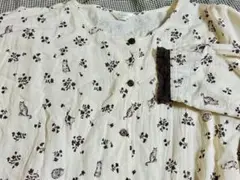 ネコ柄　ワンピース　猫　ねこ　エ　グルニエ　バイ　サマンサモスモス used