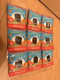 ファミリーマート ファミマ 鉄道の日 ピンバッジ コンプリート9点セット