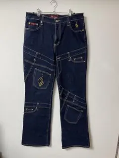 baby phat リメイク風ストレッチデニム　ブーツカット　y2kのサムネイル