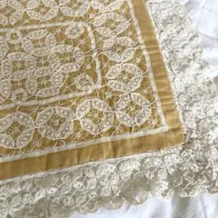 フランスアンティーク モノグラム クロス マット マルチ リネン - メルカリ