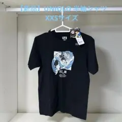 【新品】UNIQLO ユニクロ　半袖シャツ　鬼滅の刃　プリントシャツ　XXS 黒