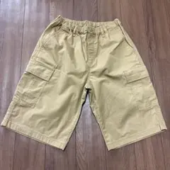 UNIQLO ベージュカーゴハーフパンツ 150