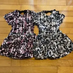 # ワンピース 色違い2枚セット 双子コーデ