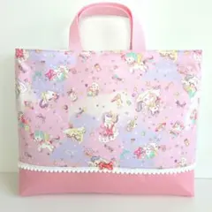 レッスンバッグ 入園入学 ハンドメイド 女の子 キルティング ユニコーン