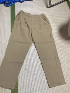 ベージュ チノパン ウエストゴム サイドポケット　LL