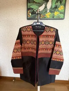 ◯タイ、エスニック刺繍 　　ロングジャケット　Eタイプ