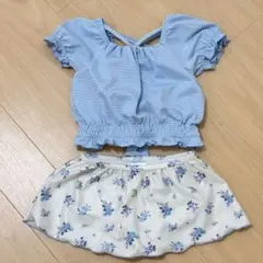 アプレレクール　水着　セパレート　花柄　100cm