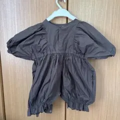 folk made ダークブラウンロンパース