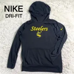 NIKE DRI-FIT NFL ブラック プリント プルオーバー パーカー