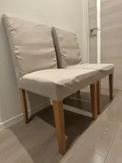 布製ダイニングチェア 2脚セット（一脚目）