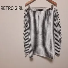 【レトロガール】RETRO GIRL ストライプカジュアルスカート スカート