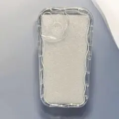 iPhone14 15 ケース 透明 クリア 波型デザイン 耐衝撃 軽量 韓国風