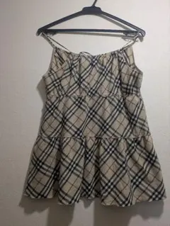 バーバリー BURBERRY BlueLabelノバチェック柄キャミソール★38