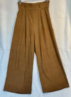 CECIL McBEE　ブラウン ワイドパンツ　ハイウェスト