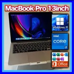 美品★MacBook Pro 13㌅ i7/16G/256G 新品バッテリー！！のサムネイル