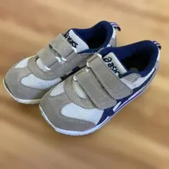 asics スニーカー　16.5㎝　ベージュ