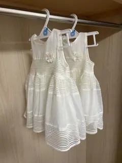 2枚セット　80cm ドレス風　ワンピース　双子　女の子　H&M