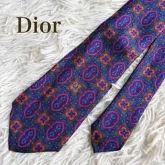 美品 Christian Dior ディオール ネクタイ ペイズリー柄 シルク
