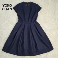 【美品】YOKO CHAN　ヨーコチャン 　キャップスリーブ バルーンドレス