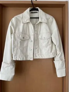 デニムジャケット　白