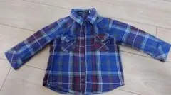 BeBe チェック柄　ネルシャツ 90cm