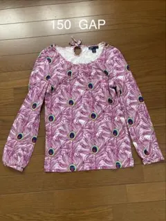 GAP 長袖カットソー 150cm 孔雀柄