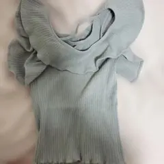 dazzlin フリルリブニットトップス