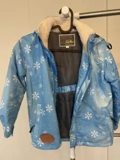 子ども用雪の結晶プリントスキーウェア