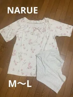 NARUE パジャマ セット　花柄 ストライプ M-Lのサムネイル