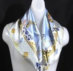 極美品 エルメス HERMES シルク大判スカーフ カレ90 D546 - メルカリ