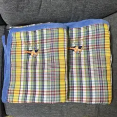新品ラルフ・ローレン チェック柄タオルケット 100×140cm 刺繍2枚セットのサムネイル