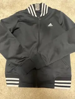 adidas ブラック ジャージジャケット