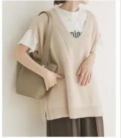 URBAN RESEARCH ITEMS Vネックベスト フリーサイズ