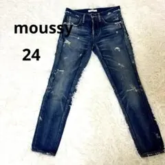 【MOUSSY 】ダメージデニム スリムフィット