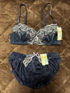 Fairy ブラジャーショーツセット B70 ネイビーのサムネイル