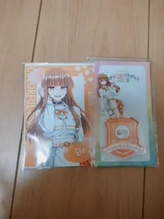 カラフルピーチえとさんカードとアクリルスタンドセット