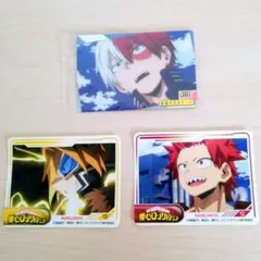 僕のヒーローアカデミア　シール＆カード 上鳴電気　切島鋭児郎　轟焦凍