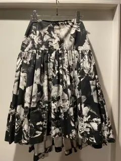 DRIES VAN NOTEN フラワープリント ロングスカート 36のサムネイル