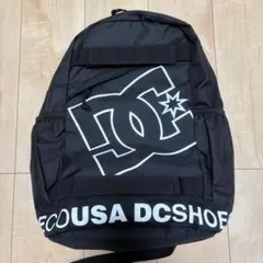 ほぼ未使用 DC SHOES リュック バックパック ロゴ 黒 ブラックのサムネイル