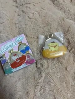 サンリオ　ポムポムプリン　ワンポイントハート　ミニがま口