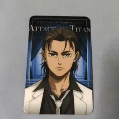 進撃の巨人 カラオケの鉄人コラボ ビジュアルカード 黒 エレン - メルカリ