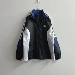 アディダス ウインドブレーカー ジャケット 裏起毛 黒 サッカー 練習着　150